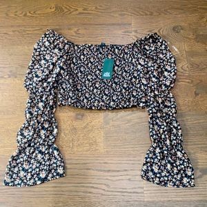NWT wild fable long sleeve crop top